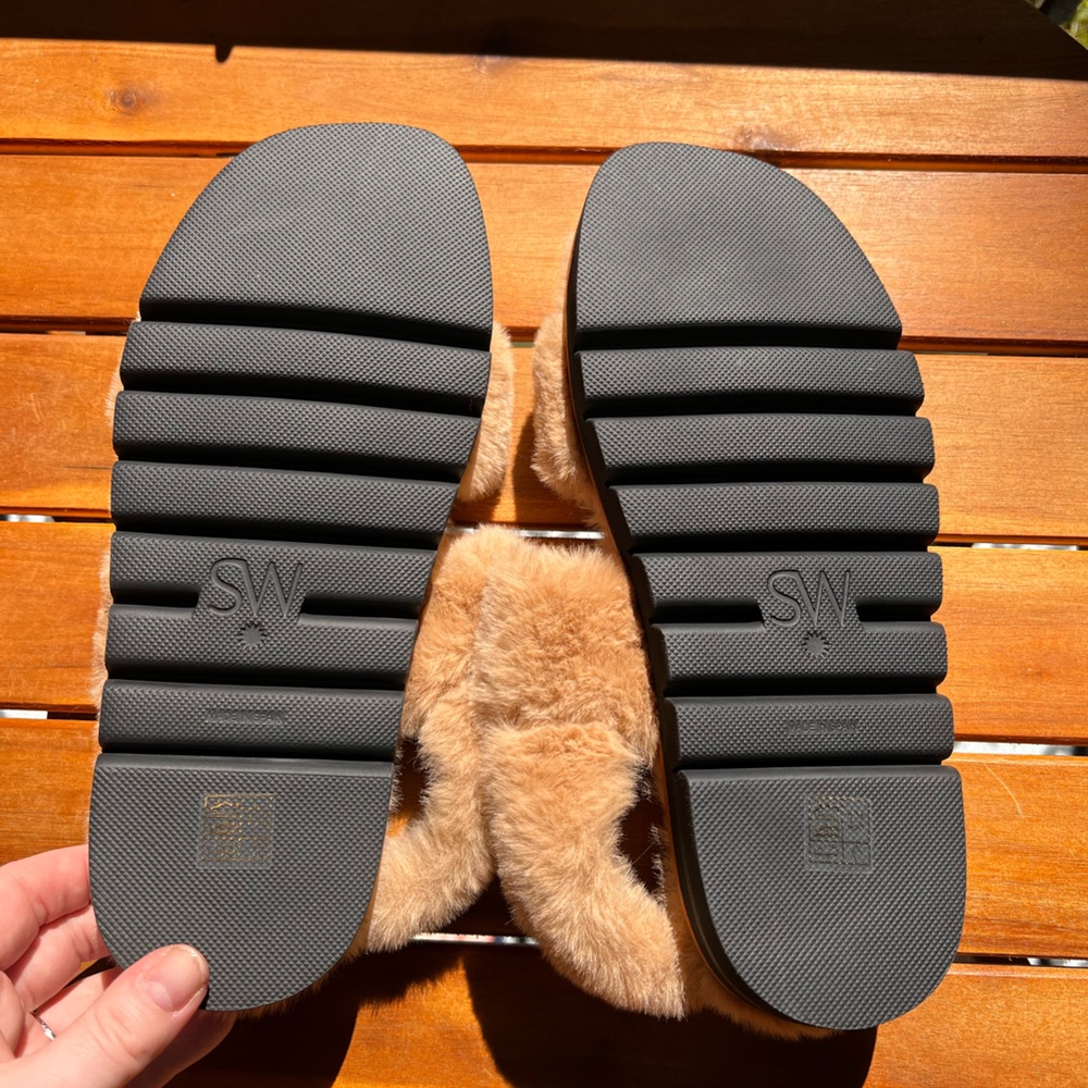 NWT Stuart Weitzman fluffy shoes Size 8 - Picture 13 of 13